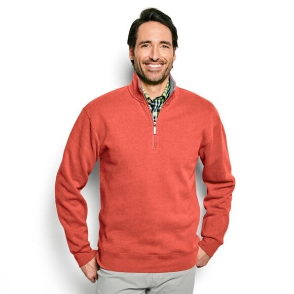 Orvis Signature Softest Quarter-Zip Pullover in Spice- Large - Picture 7 of 7